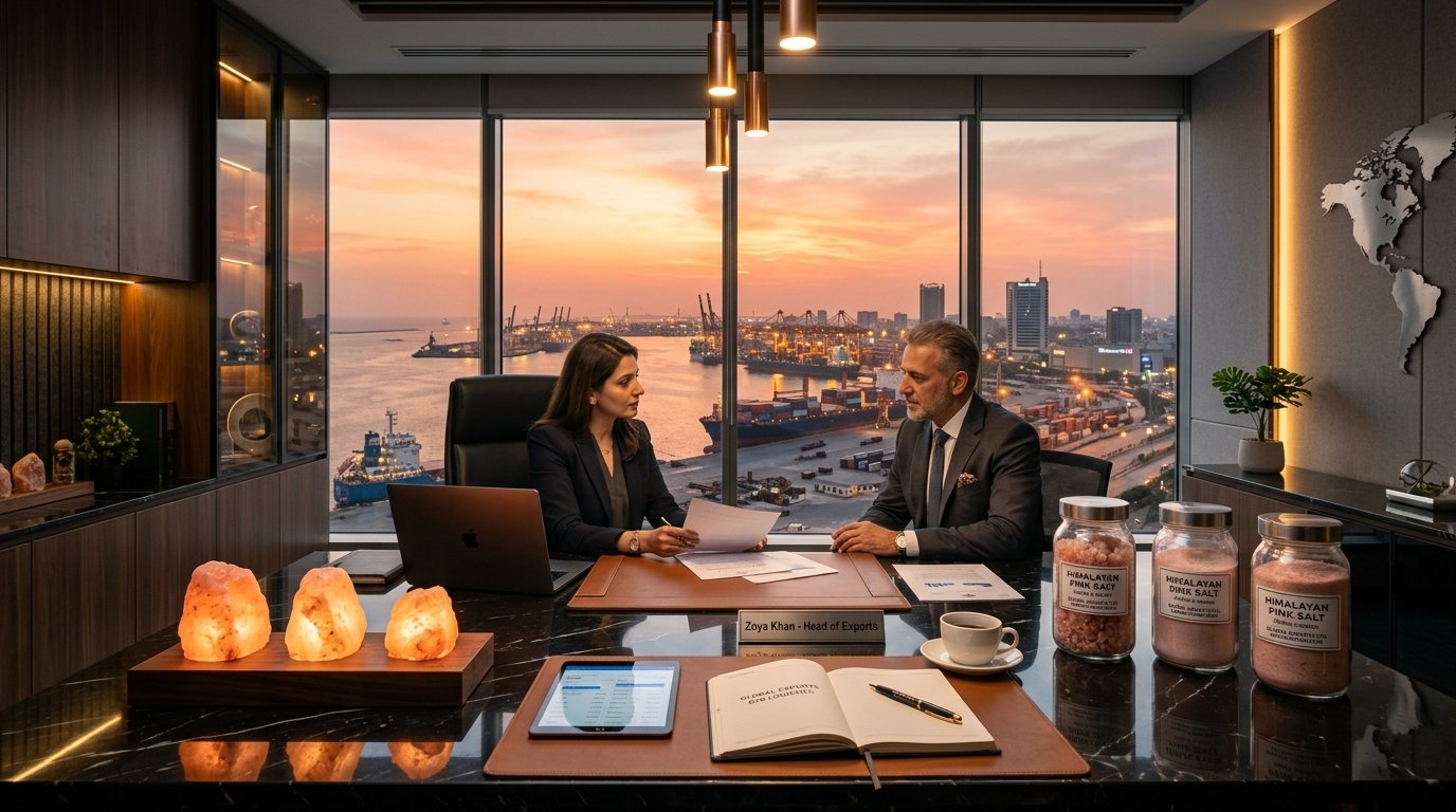SALTORA Executive B2B Salt Export Desk and Maritime Port Logistics